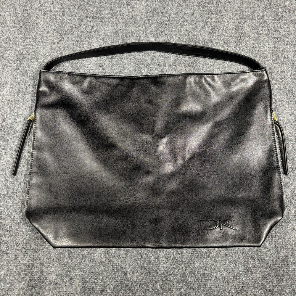 Donna Karan NWT Cashmere Collection Large Black Tote Sac DK Zippered